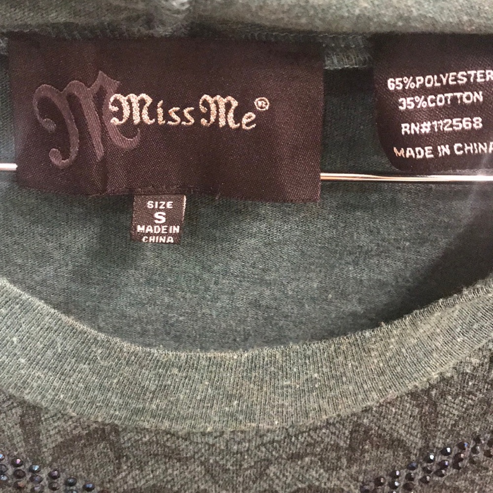 - Miss Me Rhinestone Studded Top - Picture 4 of 4